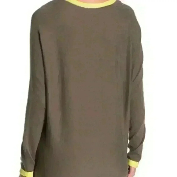 MODERN Designer Oversized Knit Sweater Brown Med - Picture 5 of 9